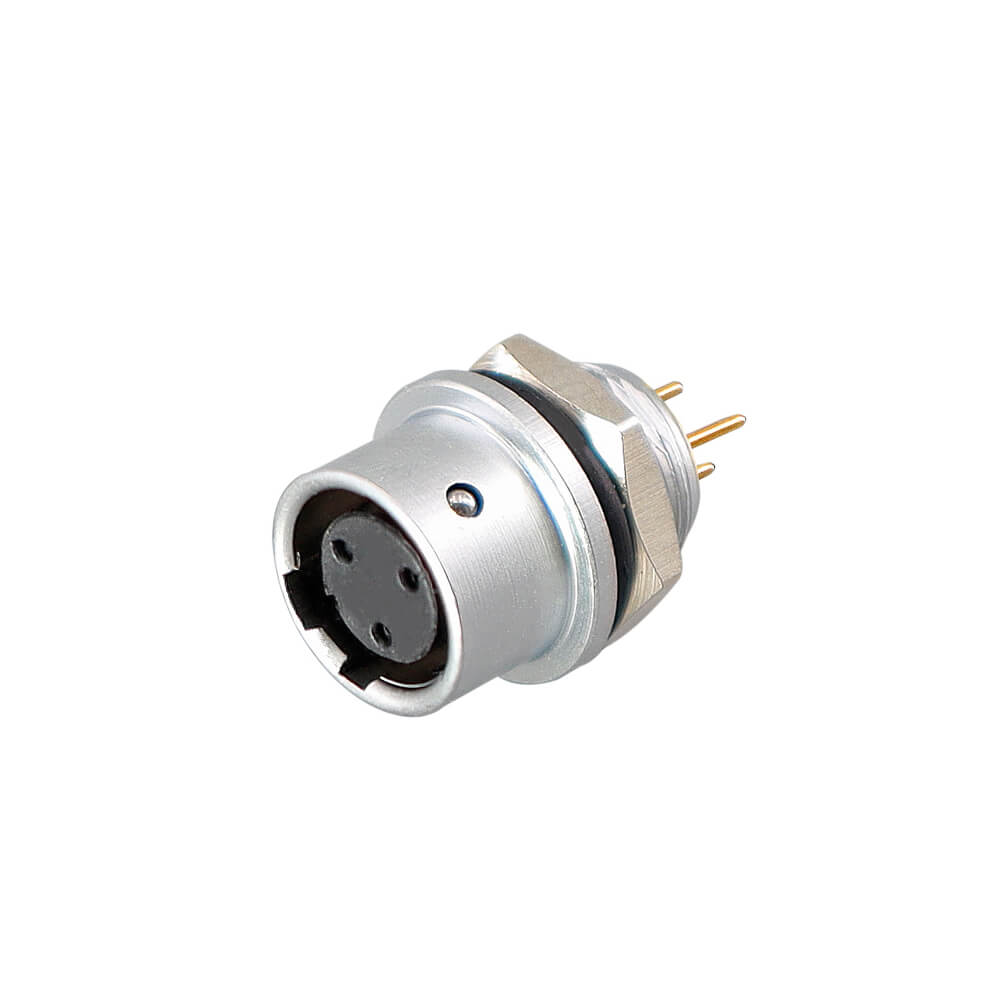 Elecbee Push-Pull Quick Lock Reverse Mount YC8 Series 3 Pin Pcb Mount Male Plug Female Socket For Cable